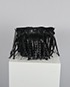 Shaggy Fringed Studded Bucket Bag, back view